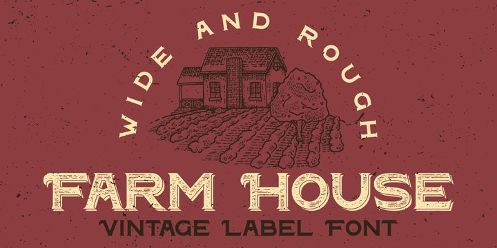 Пример шрифта Farm House #1